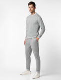 Fyltr Men'S Sweatshirt & Jogger Casual Co-Ord Set With Striped Rib Detail - Stripe Rib Detail On Neck Cuff & Hem | Casual Winterwear For Men,Grey-Tastic,Grey-Tastic,M