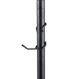 Shelf Pole Hooks | 5-Pack 2 All-Purpose Hooks | Black | Snap-On Hanging for 1 Metro, Wire, or Metal Shelving | Ideal for Kitchen