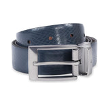 United Colors Of Benetton Tan & Navy Men Leather Reversible Belt Grave, L 1M | Pin Closure | Casual Wearability | 3741 Waist 