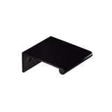 #3306-1.5 in. CKP Brand Back Mount Finger Edge Pull, Matte Black - 10 Pack