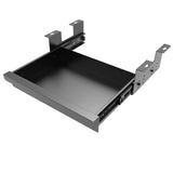 Beiyier Under Desk Sliding Drawer for Office Desk or Table, Pullout Storage Organizer for SitStand Workstation with High Cross