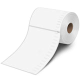 L LIKED 220 PCS 4x6 Thermal Shipping Labels, Perforated White, Strong Adhesive Direct Thermal Labels(1 Roll), Compatible with DY