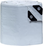 50x50 Feet 8 Mil White Heavy Duty Poly Tarp, Multipurpose Protective Durable Cover, UV Resistant, Tarps Waterproof with Reinforc
