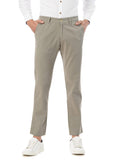FYLTR Men's Straight Fit Stretch Cotton Khaki Trousers - Soft Handfeel,Dried Sage