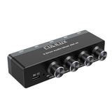 Cubilux 4-Channel 3.5mm Audio Mixer, Ultra-Low-Noise Mini Audio Mixer for Sub-Mixing, 1/8 TS/TRS Input, Stereo Switcher Suitable