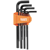 Klein Tools LS10M 10Key Metric Hex Key Caddy Set, Long Reach Keys, Sizes 1.5 to 10mm, HeatTreated, Black Phosphate
