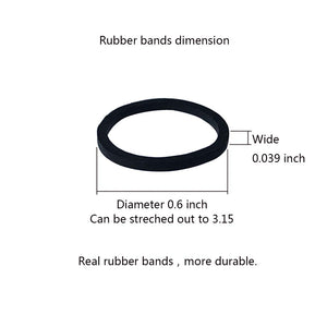 1200 Pcs Black Rubber Bands,Mini Hair Rubber Bands, Rubber Hair Ties, for Kids Hair, Braids Hair, Wedding Hairstyle and More by