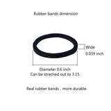 1200 Pcs Black Rubber Bands,Mini Hair Rubber Bands, Rubber Hair Ties, for Kids Hair, Braids Hair, Wedding Hairstyle and More by