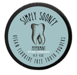 Simply Sooney Remineralizing Vegan Mineral Tooth Powder I Nano Peppermint Formula I Nano-Hydroxyapatite I Organic Ingredients I 