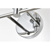 Living District Jaelynn 3-Light Iron & Glass Bath Sconce In Chrome/Clear