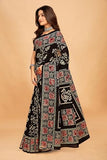 Tamaira Fashion Women'S Plain Cotton Saree (2489_Black