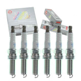 6 pc NGK Laser Iridium Spark Plugs compatible with Jeep Grand Cherokee 3.6L V6 2011-2014