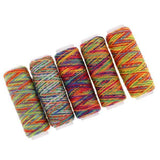 ATORSE 6x5pcs Rainbow Sewing Thread for Upholstery Leather Canvas Outdoor Beading Bag