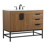Elegant Decor Indoor Modern Under Sink Bathroom Fixtures Storage Organizer Cabinet 60 Inch Single Bathroom Vanity - Green