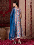 Gosriki Women'S Rayon Viscose Printed Anarkali Kurta With Pant & Dupatta (Ritu Blue-Vks01-Gs_L_Blue_Large),Blue,,B0DV4FFRJC