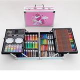 Javilant designer Art Set for Kids, 145 Pieces Drawing Kit with Colour Pencils, Oil Pastels, Paint Brushes, Unicorn Theme Art Se
