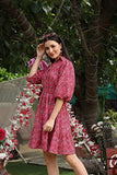 Om Sai Latest Creation Western Dresses For Women | Short A-Line Dress For Girls | Mini Dress For Women(Green_L) (Small, Red)