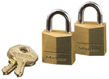 Master Lock 120T 3/4 Brass Padlock 2 Count