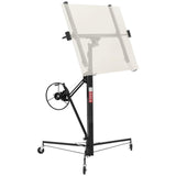 VEVOR 11ft Drywall Lift, Heavy-Duty 150 lbs Sheetrock Hoist with Adjustable Telescoping Arm, Lockable Wheels, Drywall Lifter Pan