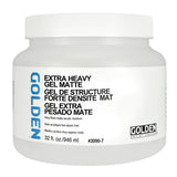 GOLDEN Extra Heavy Gel Matte, 32 oz. jar, Professional Acrylic Gel Medium, Translucent, Vegan