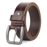 Mahetri Canyon Dark Brwon Full Grain Leather Belt For Men (3244 Inches) | Premium Handcrafted Quality | Formal & Business Casua