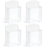 SIBRANT 4 Pcs Remote Control Holder Wall Mount, TV Controller Holder, Self Adhesive Remote Holder, Wall Pen Holder Storage Acces