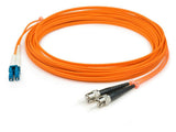 Addon 2M St To Lc Orange Om1 Duplex Ofnr (RiserRated) Mmf Fiber Patch Cable