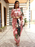 Libas Womens Yoke Design Silk Blend Straight Kurta With Trousers And Dupatta Pink Xs 36883
