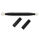 Chazcool Dual Ended Eyeshadow Brush, Blending Eyeshadow Brush with Cap, Eye Makeup Brushes for Outdoor Travel