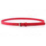 Romp Fashion Women Red P.U Leather Belt For Casual And Formal Dresses