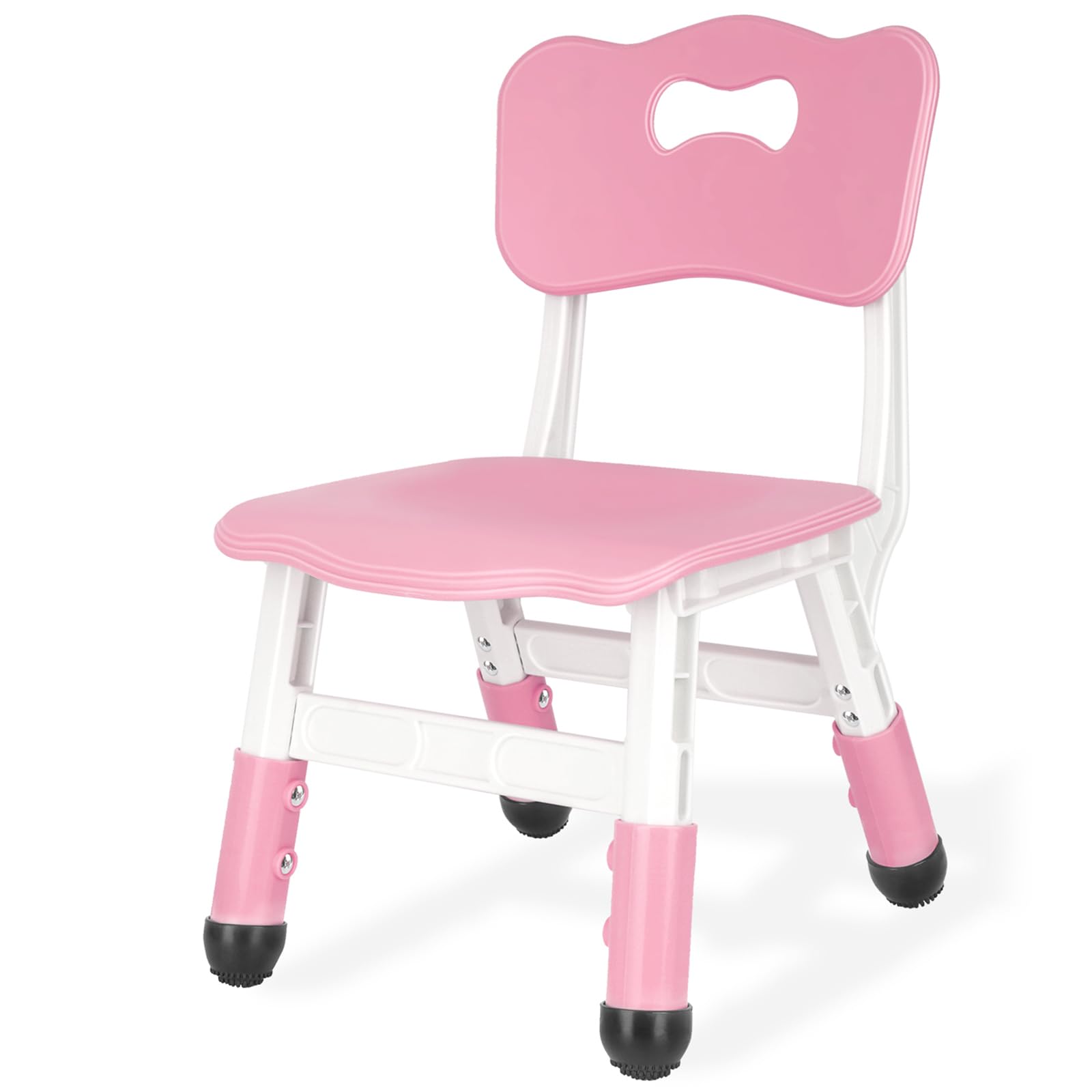 JIAOQIU Kids Chair Height Adjustable Toddler Chair Max Load 220LBS Plastic Indoor Outdoor Chair for Children Age 1-6 School Home