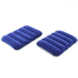 Debire Velvet Travel Air Inflatable Pillow (Blue), Pack Of 2