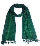 Kosweem Plain 3D Fashionable Woolen Winter Wear Thin Scarf/Stole/Shawl For Baby Girls Womens(Bottle Green)