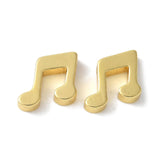 LiQunSweet 50 pcs Musical Note Theme Brass Beads Real 18K Gold Plated Music Instrument Loose Spacer Beads for DIY Jewelry Neckla