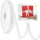 3/8 White Satin Ribbon, 50 Yards Ribbon for Gift Wrapping, Fabric Ribbons for Flower Bouquet Bridal Wedding Party Decoration Cra