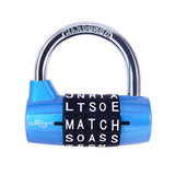 Gym Locker Lock,5 Letter Word Lock,5 Digit Combination Lock,Safety Padlock for School Gym Locker,Sports Locker,Fence,Toolbox,Cas