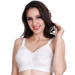 Trylo Riza Cottonfit Bra Combo Pack Nude & White 36 E - Cup - Pack Of-2,NUDE & WHITE,36,B0DQKV475W