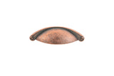 Richelieu Hardware BP30342193 Sorbonne Collection 2 1/2-inch (64 mm) Center-to-Center Antique Copper Traditional Cup Shaped Cabi