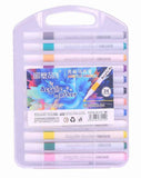 Eduwation Acrylic Paint Pens Marker Set, Medium Tip, MultiColour, 12 Count, for Cardboard, Wood, Metal, Plastic, Glass, Canvas,