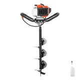 VEVOR Post Hole Digger, 43cc 1250W Auger Earth Digger, Gas-Powered (Fuel)
