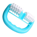 Manual Round Handle Dual Roller Massager For Cellulite Reduction & Deep Tissue Muscle Relief