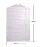 100 Pack Garment Bag Transparent Clothing Dust Cover Storage Bag Suitable for Wedding Dresses Long Skirts Windbreakers Down Jack