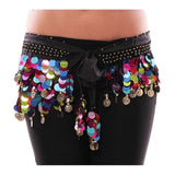 Culture Creation Belly Dancing Dance Waistband Hip Skirt Scarf With Multicolor Sequins Belt For Women (In, Alpha, Free Size, Reg