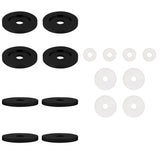 CRL Black Replacement Washers for Back-To-Back Solid Pull Handle - 30WKBL