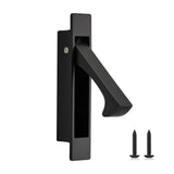 JOY DECOR Pocket Door Pull Handle, Edge Pull, Matte Black Flush Mount for Sliding Doors (1 Pack)