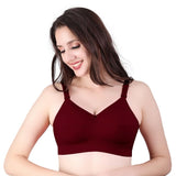 Trylo Riza Cottonfit Bra Combo Pack Black & Marun 32 C - Cup - Pack Of-2,BLACK & MARUN,32,B0DQKZ6822