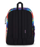 Jansport Cross Town Plus Backpack - Large Main Compartment, Side Water Bottle Pocket, 15-Inch Padded Laptop Sleeve - Red/Multi H