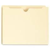 Universal One Manila File Jackets with Reinforced Tabs, Two Inch Expansion, Letter