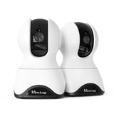 VIMTAG 2.5K Indoor Security Camera 2-Pack - Baby Monitor & Pet Camera System with App, 360 View, 5G/2.4G Wireless WiFi, Motion T