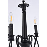 Living District Indoor Modern Home Decorative Bright Ceiling Flynx 4 Lights Pendant In Black